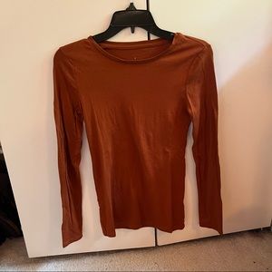 A New Day burnt orange long sleeve